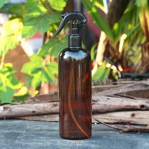 500ml Plastic Brown Spray Bottle Refillable Container Essential Oil Cleaning Product Durable Black S in Pakistan