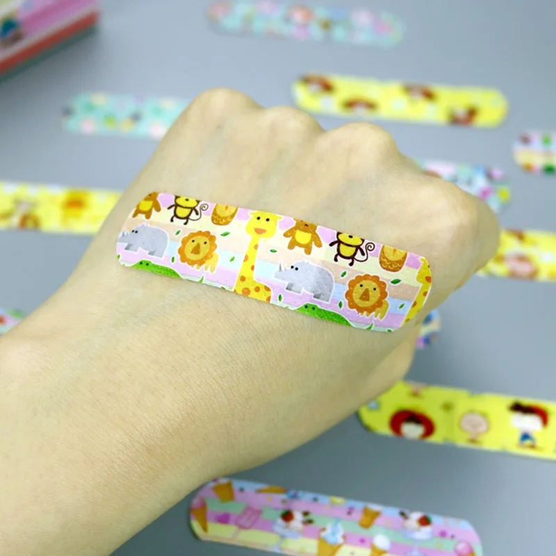 

120pcs/lot Cute Cartoon Children Band Aid Waterproof Breathable Adhesive Bandages First Aid Emergency Stickers for Kids