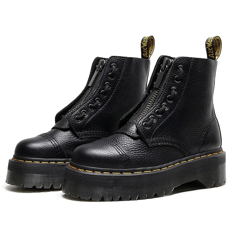 

Мужские черные ботинки Martins, уличные модные кожаные мужские ботинки, высокие ботинки для альпинизма, повседневные кожаные ботинки для пар, 2023