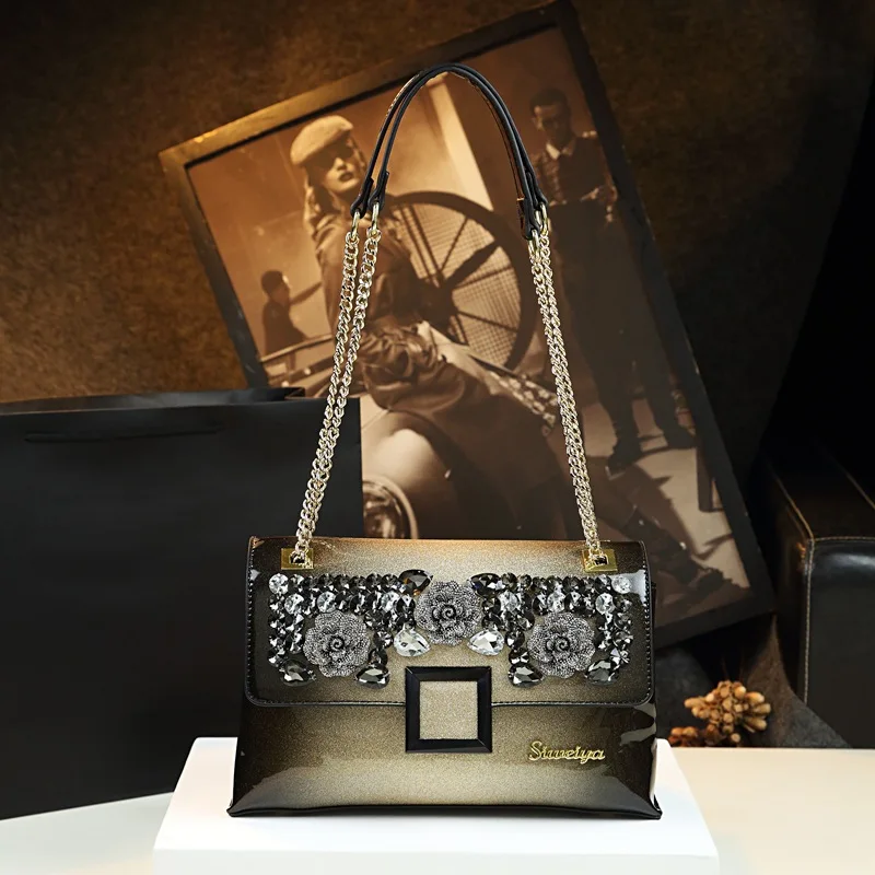 

Women Chain Fashion Bag Crossbody Bags For Women Trendy Designer Shoulder Purses And Handbags Single-shoulder Messenger Bag