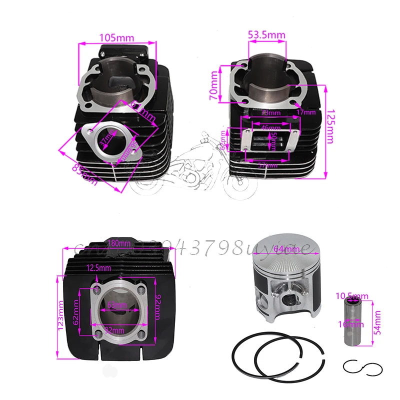 Верхний Комплект прокладок поршня цилиндра для Suzuki Quad Runner LT50 1984-1987 аксессуары