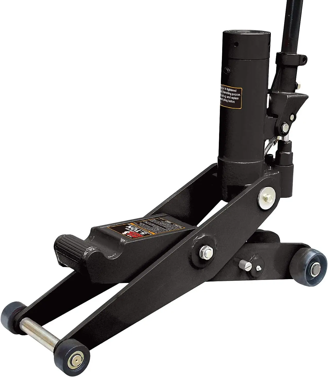 

Dual Position Hydraulic Forklift Service/Floor Jack, 5 Ton (10,000 lb) Capacity, black