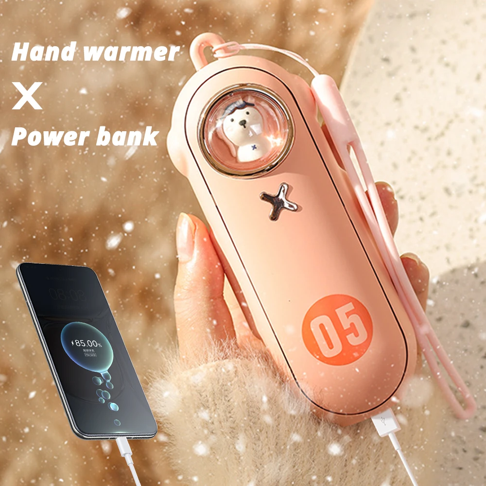 

NEW Stove Hand Warmer Charging Treasure 10000mA Digital Display Temperature Control DoubleSided Heating Usb Mobile Power Warming