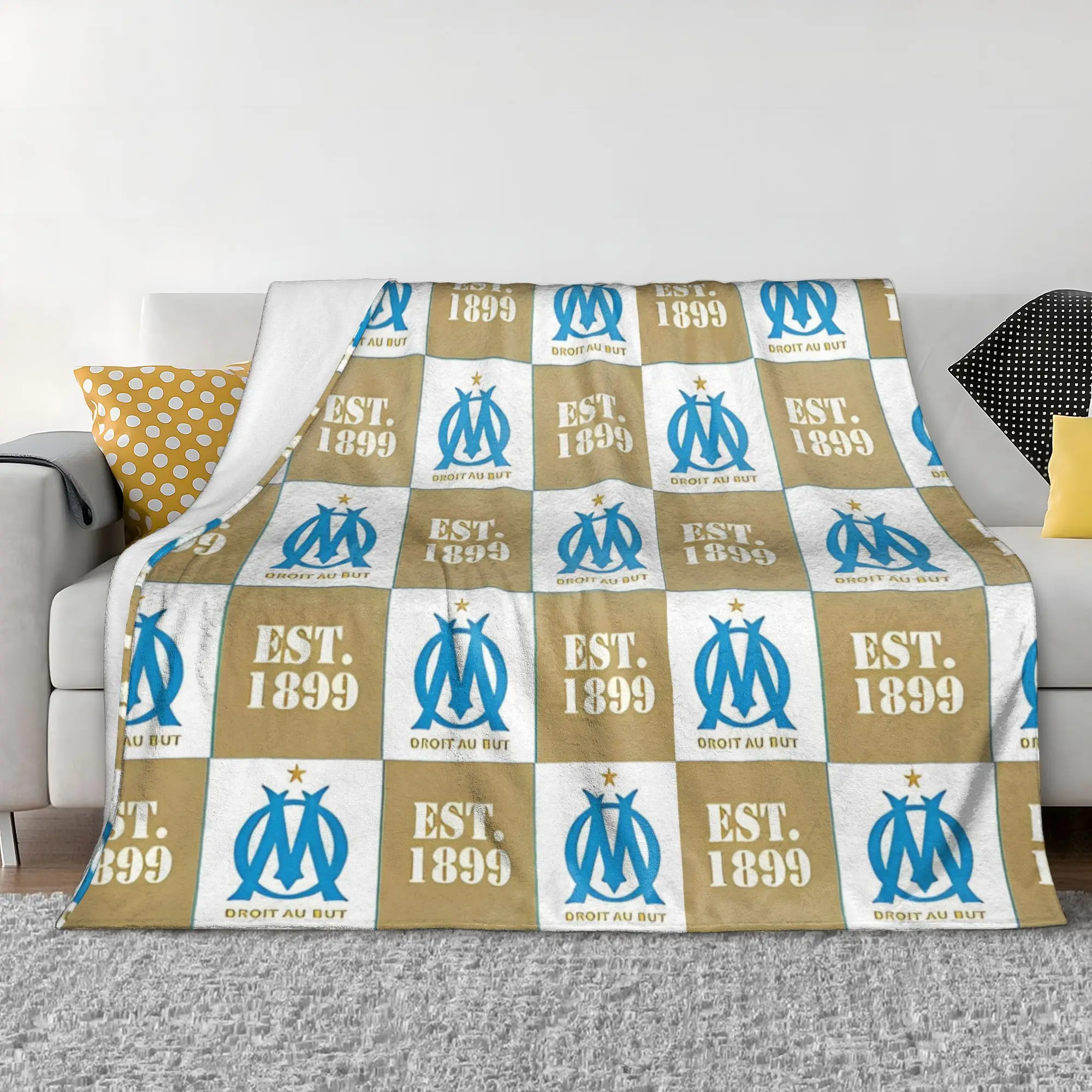 Одеяло M-Marseilles Om флисовое весенне-осеннее многофункциональное супермягкое