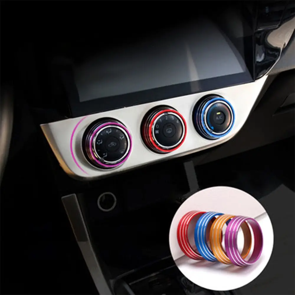 

Circle Air conditioning knob Exhaust port AC Ring Fittings Car Decoration Stickerfor Toyota for Hatchback 2019-2021