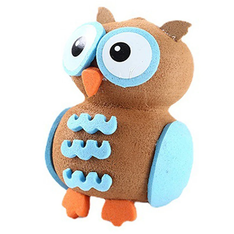 

1PC Cute Funny Cartoon Owl Animals Antenna Balls Plush EVA Foam Aerial Toppers Decoration Car Styling Roof Ornament