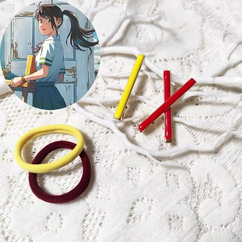 

Заколка для волос в стиле аниме сузуме Tojimari серии Sakurajima Mai кавайная Лолита девушки цвет розовый головной убор аксессуары