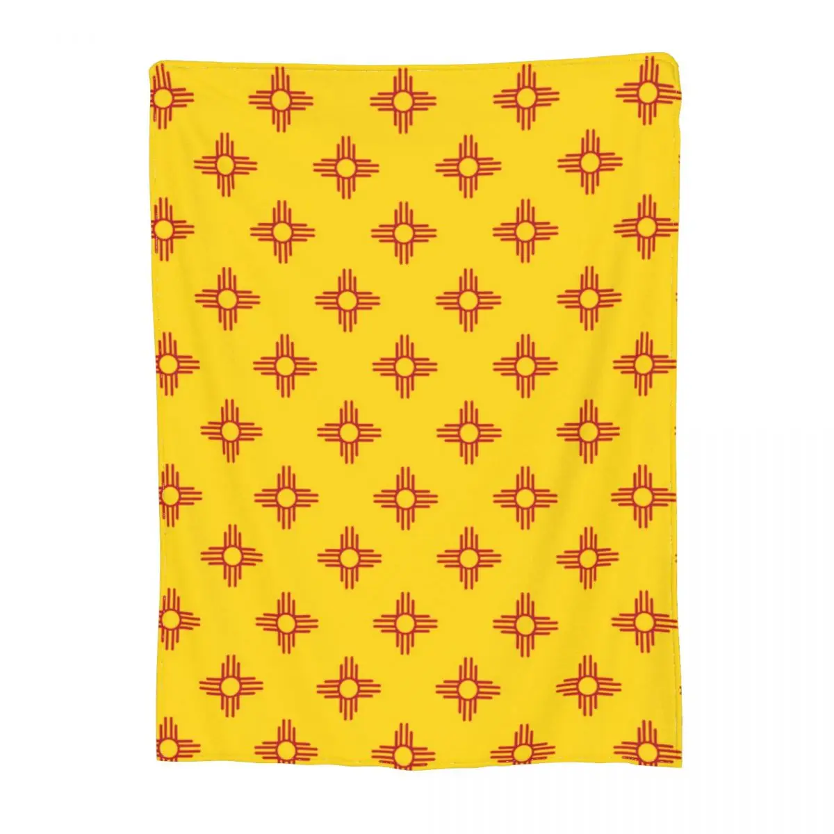 

Zia Sun Symbol Blanket New Mexico State Flag Red Soft Fashion Bedspread Comfy Fleece Winter Blanket