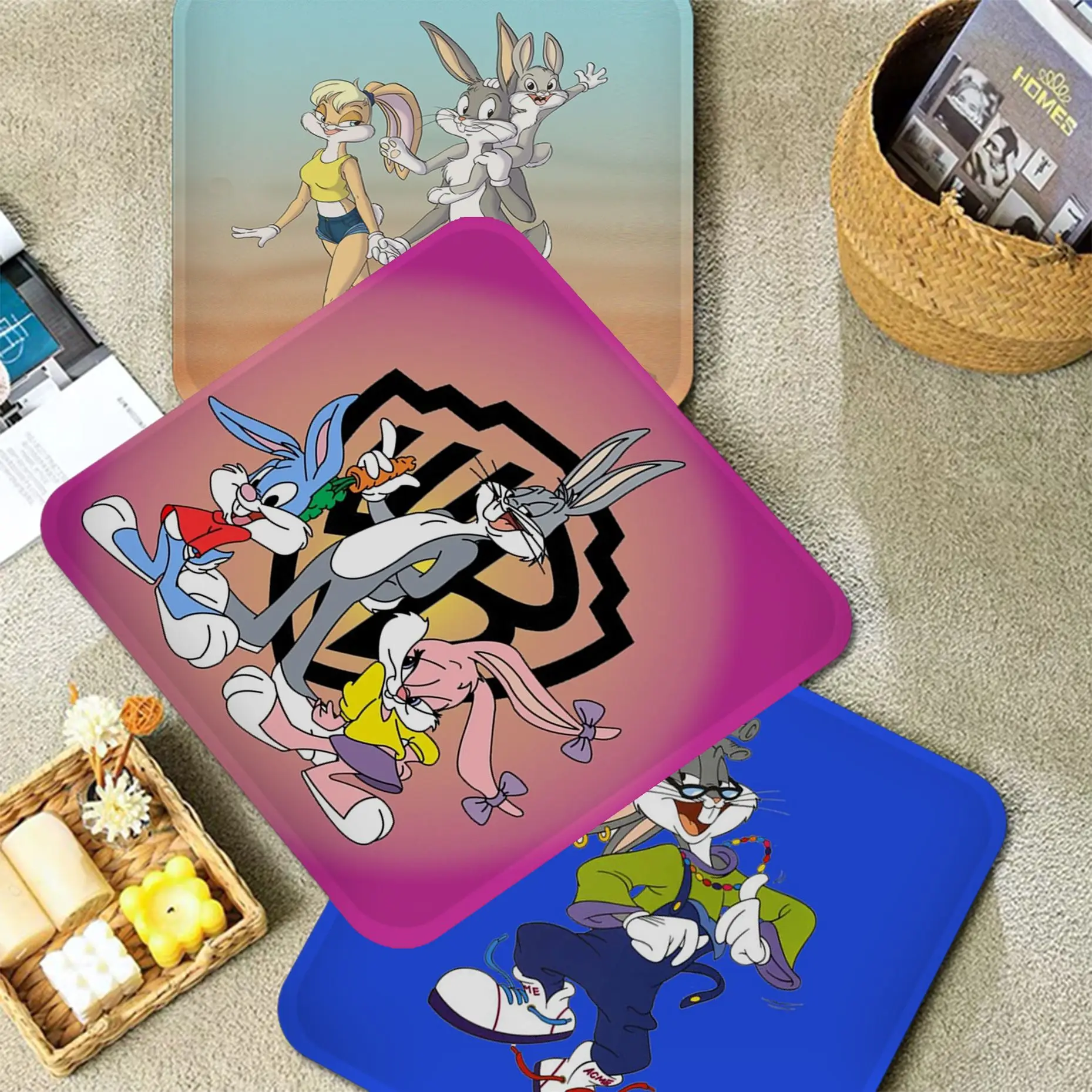 

Cartoon Anime Rabbit Art Chair Mat Soft Pad Seat Cushion For Dining Patio Home Office Indoor Outdoor Garden Cushions