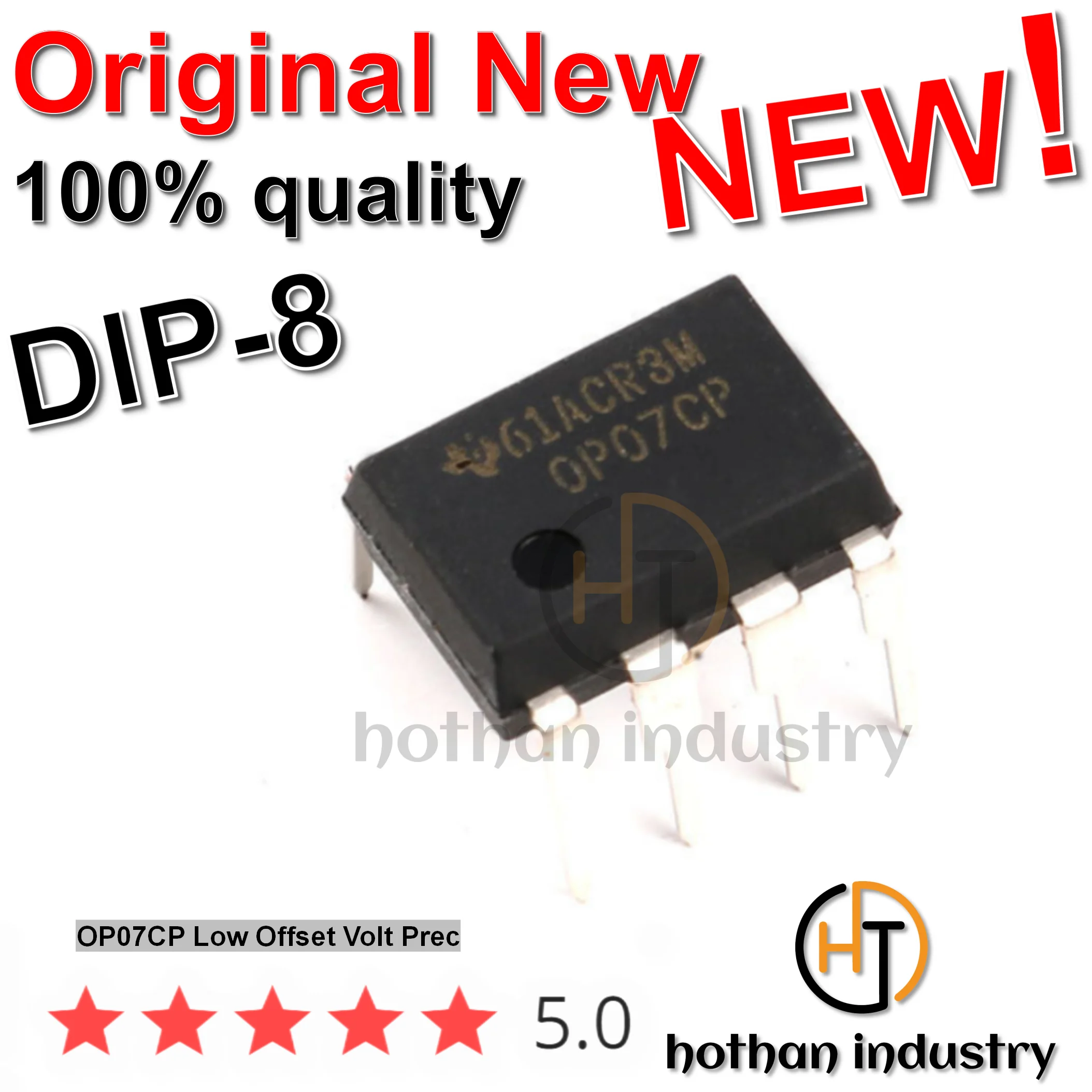 [5 шт.] котан 2023 + 100 импортированный новый оригинальный OP07CP OP07CPZ op07 DIP-8 низкое смещение напряжения Prec