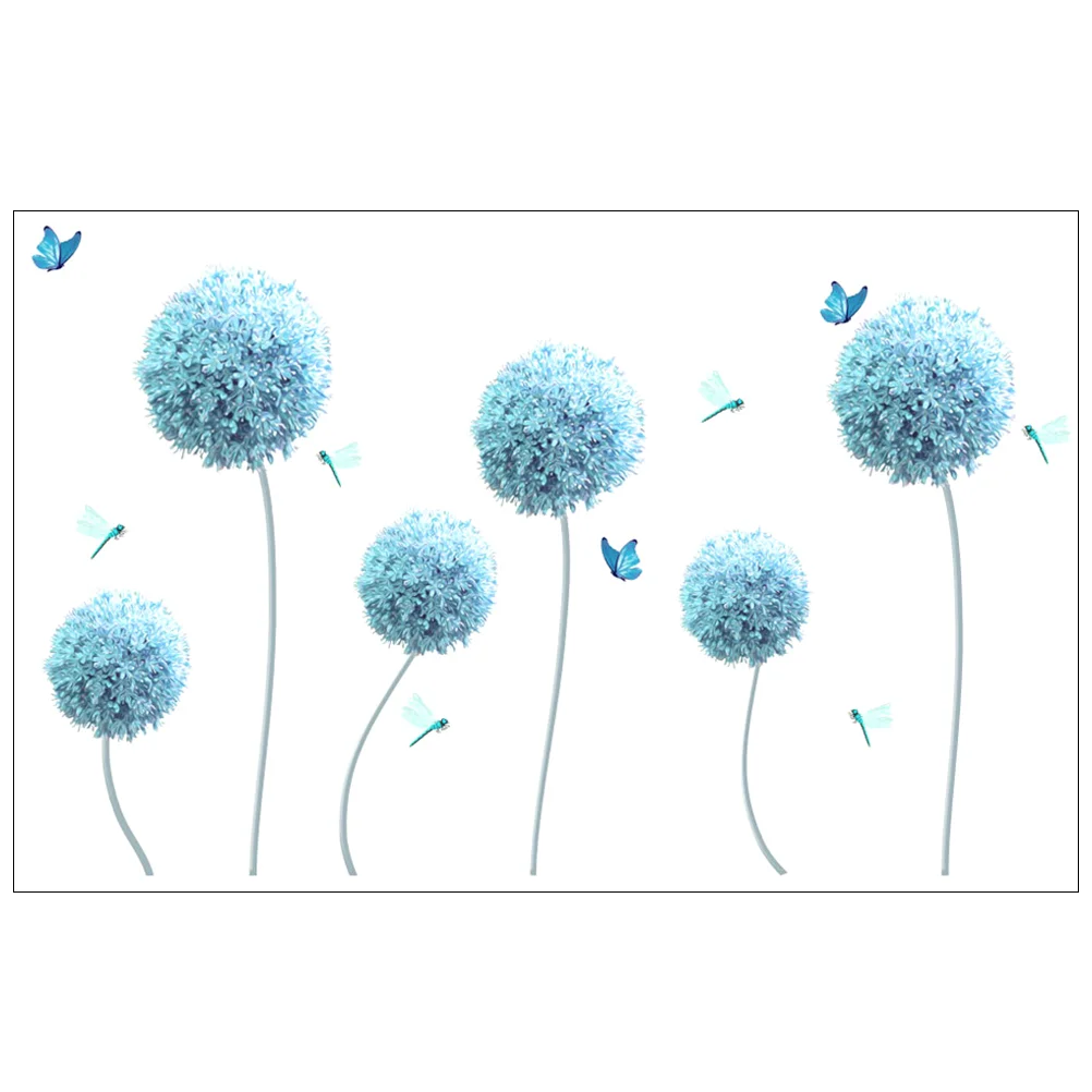 

Wall Dandelion Stickers Decals Sticker Decal Decor Flower Decorative Floraldiy Room Stick Peelflying Design Pattern Livingpvc