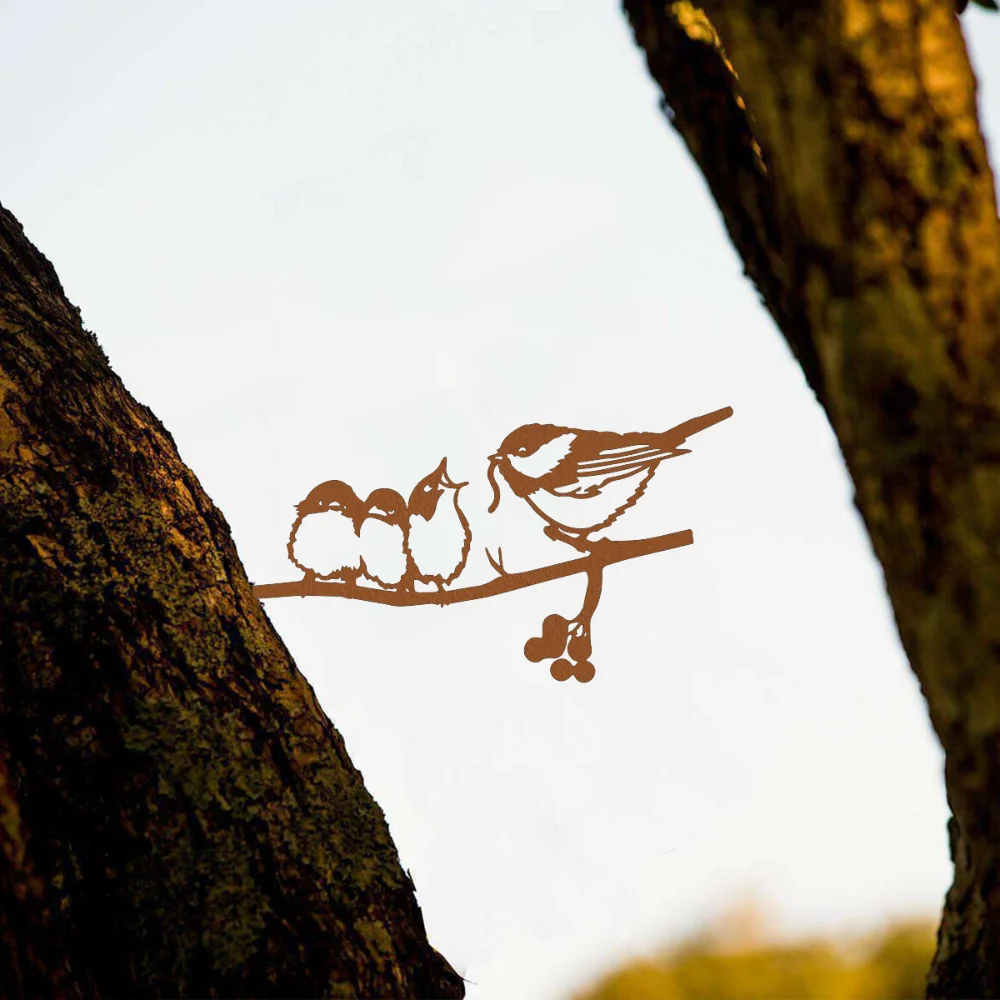 Уникальный Набор Украшений Для Сада С Металлическим Эльфом И Кормушкой —