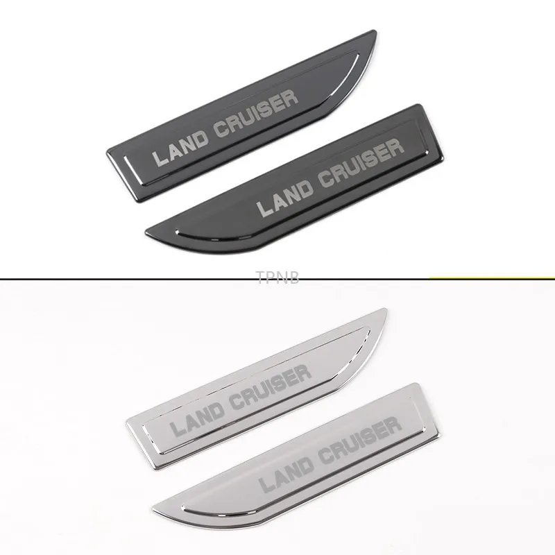 Фото Для Toyota Land Cruiser 100 200 1997-2020 наклейки с откидной крышкой из нержавеющей стали с обеих сторон передние аксессуары №5
