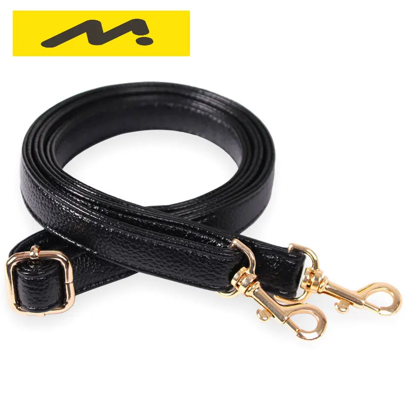 

Brand High Quality Leather Bag Strap Black Luxury Adjustable Fashion Shoulder Strap Bag Accessory Purse Strap bag accessories