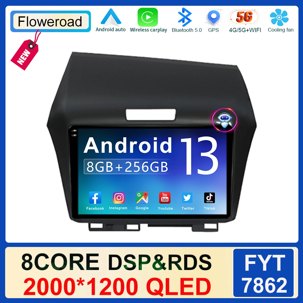

2K SCREEN For Honda Jade 2015 - 2020 Left hand driver Multimedia Video Player Navigation Stereo Carplay No 2din 2 din dvd GPS