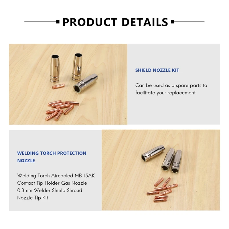 13 шт. CO2 Mig Сварочная Быстрое воздушное охлаждение MB 15AK держатель контактного