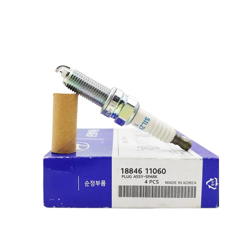 

4PCS SILZKR6B11 18846-11060 Iridium Spark Plug For Hyundai i20 i30 CW ix20 Kia Carens III 1884611060 Ignition Candles Auto