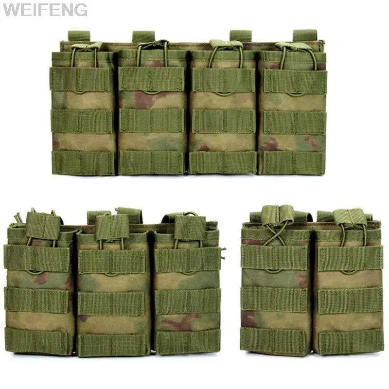 

FG Color Tactical Single/Double/Triple Molle 7.62 5.56mm Magazine Pouches Military Airsoft Hunting M6 M4 AR 15 Rifle AK Mag Bag