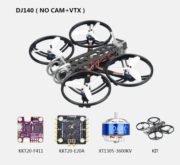LDARC DJ140 PNP 2,8 дюймов F411 20A XT1305 4S Cinewhoop FPV Racing freestyle | 4S цифровой Квадрокоптер FPV/RunCam 4K LDARC DJ140 PNP 2,8 дюймов F411 20A XT1305 4S Cinewhoop FPV Racing freestyle | 4S цифровой Квадрокоптер FPV/RunCam 4K