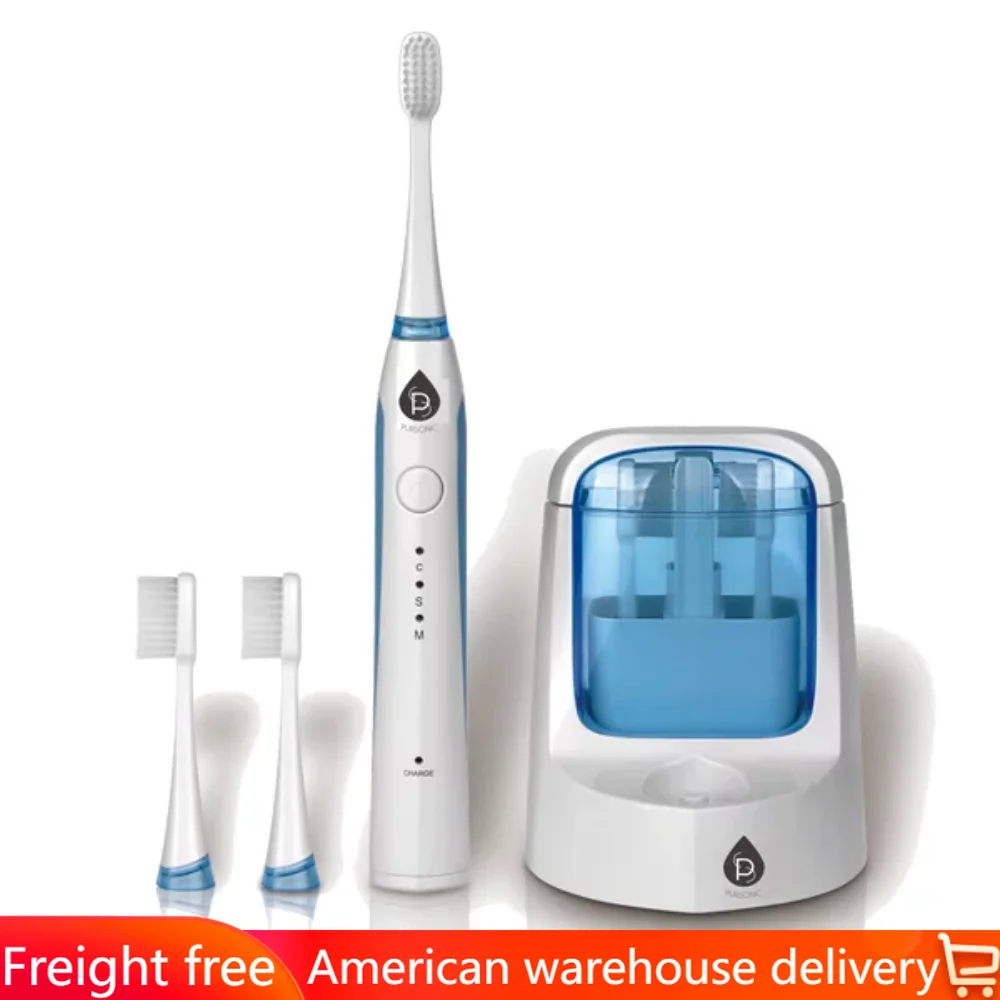 

sonic toothbrush with uv sanitizing function.sonic movement rechargeable electric toothbrus