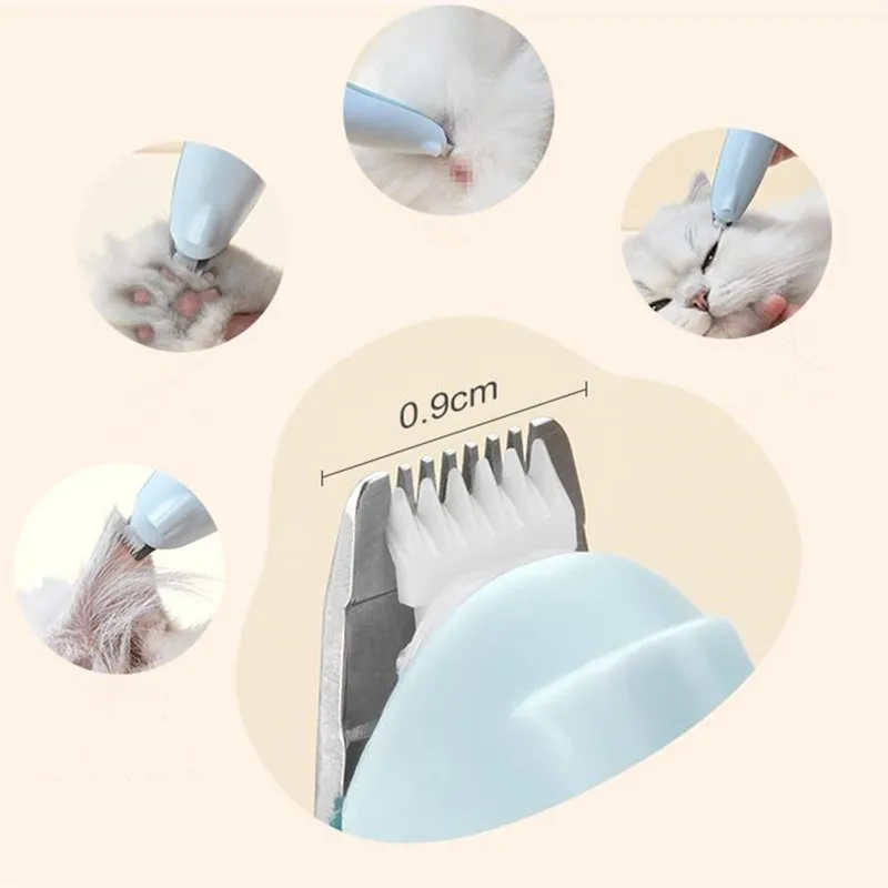 Машинка для стрижки кошек электрический триммер с USB-зарядкой бритва питомцев |