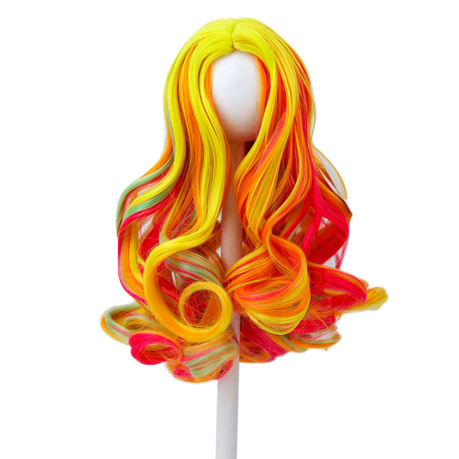 

Aidolla 18inch American Doll Wig Long Curly Hair High Temperature Fiber Doll Accessories For Dolls DIY Girl Gift