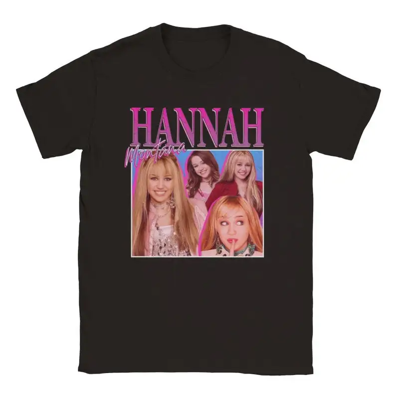 

Hannah Montana - Miley Cyrus Rap Hip Hop Bootleg Homage 90s T-shirt