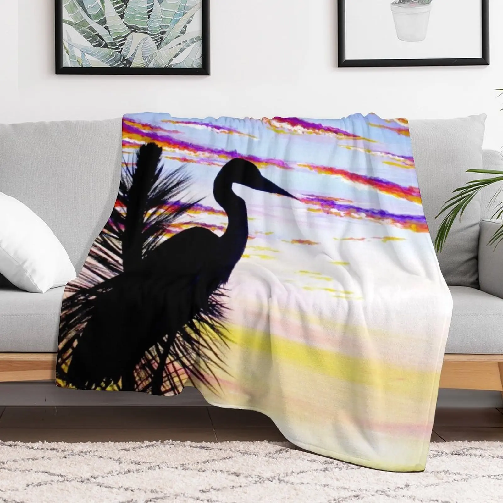 Одеяло Heron Sunset одеяла для диванов кровать клетчатые