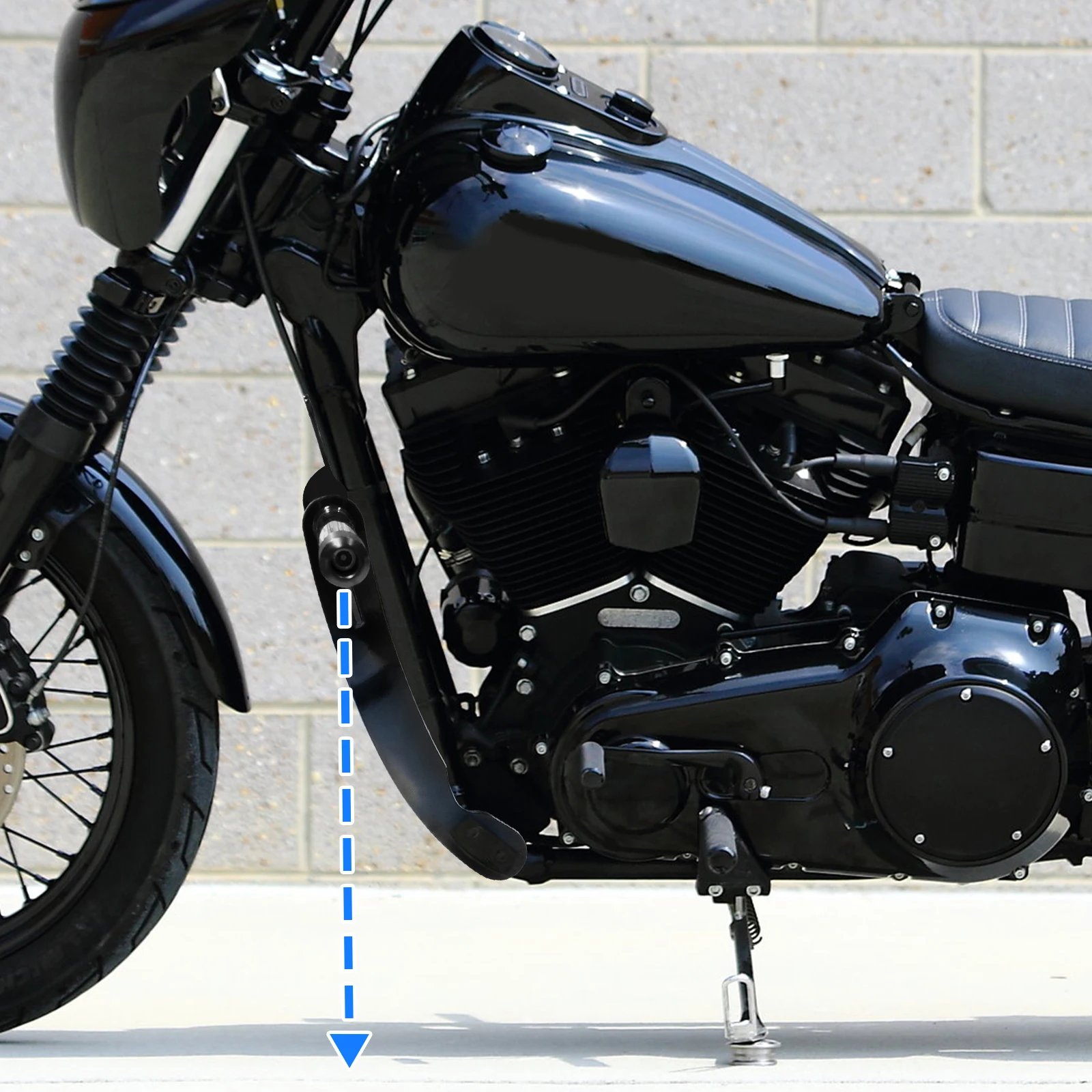 Передняя защита двигателя мотоцикла для Harley Davidson Dyna 2006-2017 годов LOW RIDER FXDL/I S FXDLS FLD