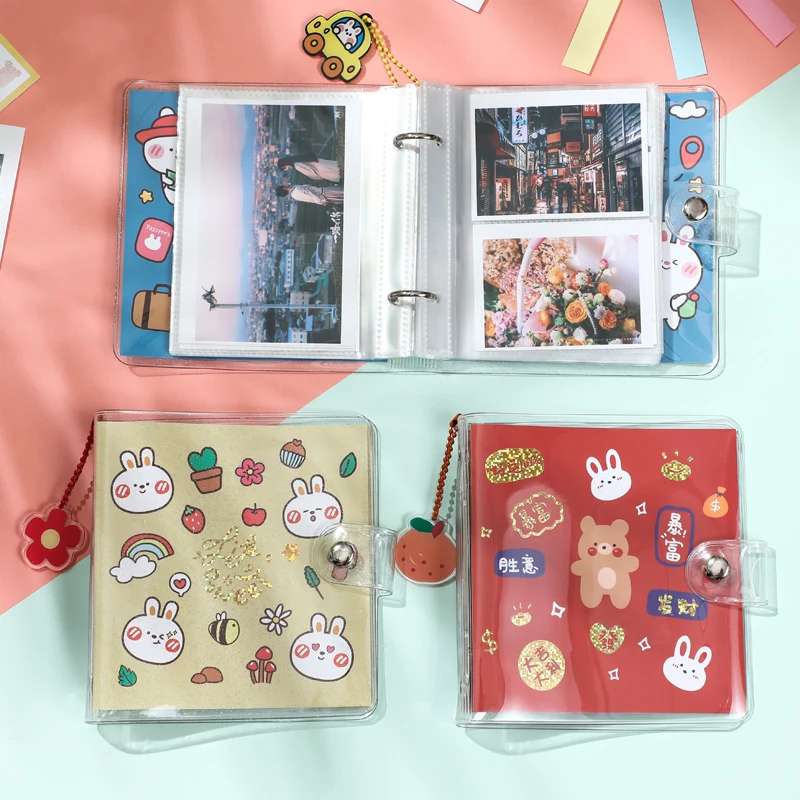 

100pocket Cute Cartoon Idol Photocard Collect Book Postcard Binder Star Chasing Diy Pendant Card Holder Polaroid Photo Album