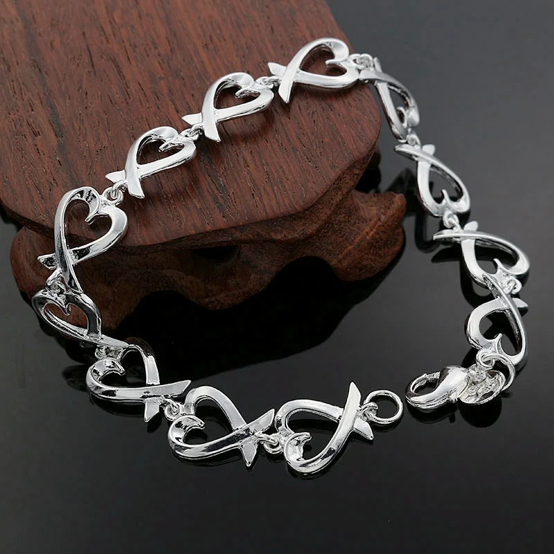 

925Sterling Silver Popular Fashion Jewelry Silver Jewelry Factory Direct Sales Korean Style Beautiful Full Kelp Bracelet Gift