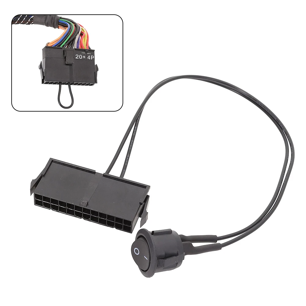 

24 Pin Female ATX PSU Power Supply Starter Tester Start Up Jumper ON OFF Switch High Quality Accessories