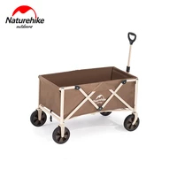 naturehike folding trolley outdoor luggage folding cart light utility wagon pushcart large shopping trolley