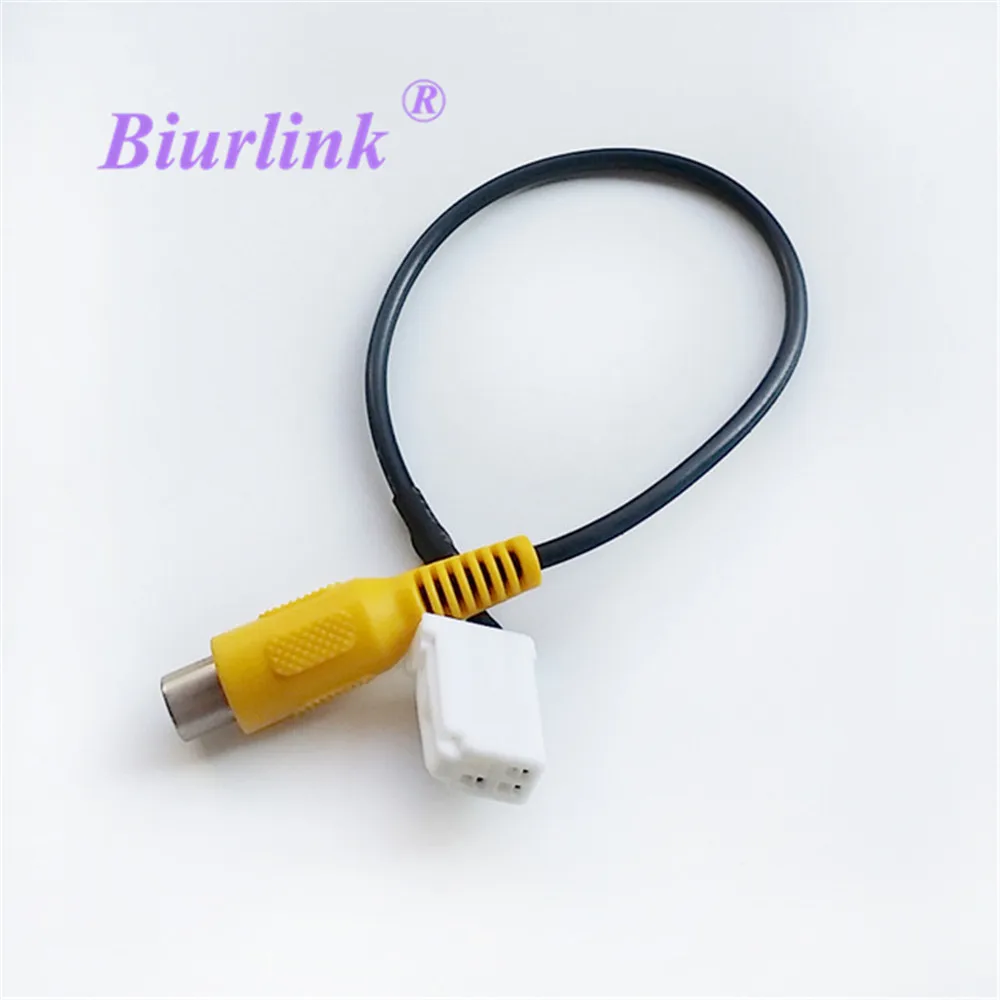 

Biurlink Car Reverse Camera RCA Video Wire Cable Plug Adapter For Toyota Camry Panasonic Navigation DVD