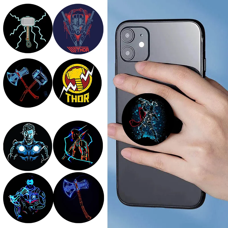 

Thor Popular Folding Phone Stand Mobile Holder Desktop Grip Tok Cellphone Bracket Cases Accessories Cell Tablet Mount Holders