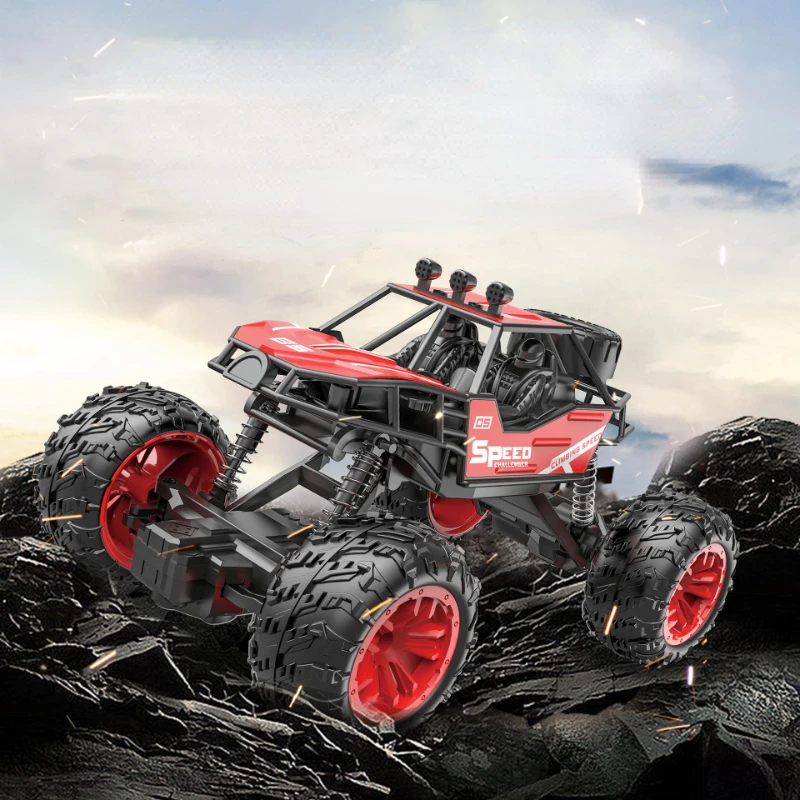 Children's Remote Control Car Electric RC Toy Car Off-road Alloy Car 4 Way Big Tire Racing Hobbies for Boys First Birthday Gift enlarge