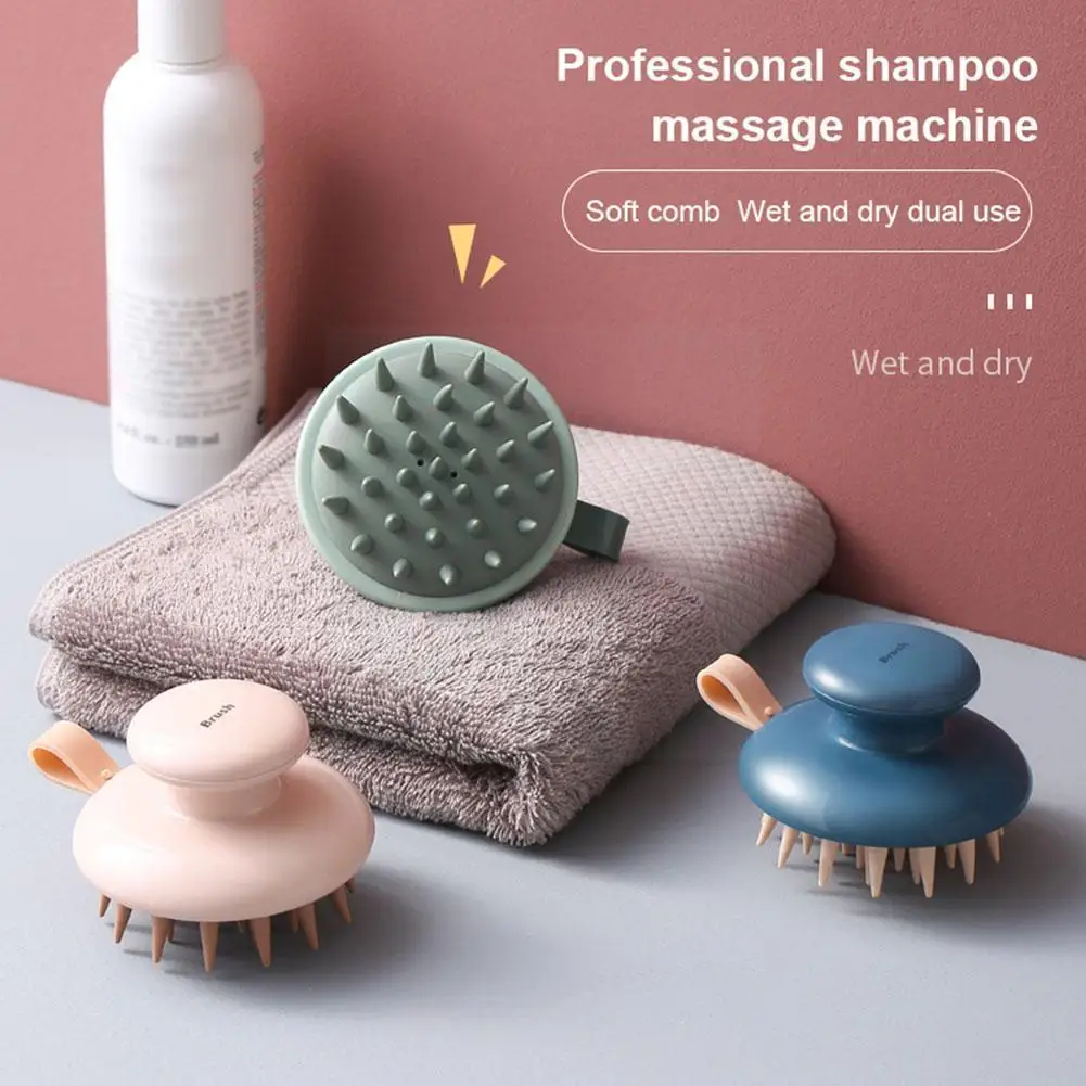 

Silicone Brush Multifunctional Shampoo Meridian Shampoo Combs F9d6 Comb Massage Massage Handheld S Brush Scalps D9s7