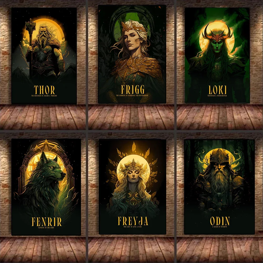 Скандинавская Богиня Фрейя Одностенное Искусство Hd Печать На Холсте