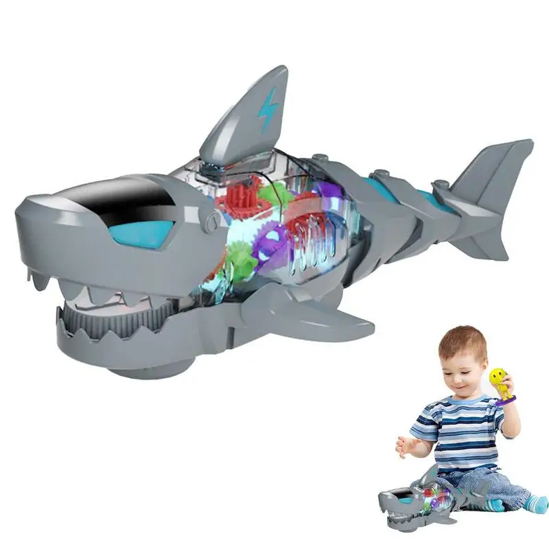 

Battery Operated Shark Electric Educational Toddler Sensory Robots Toys For Children Boys Kids Gifts Animals Fish Swimming Toy