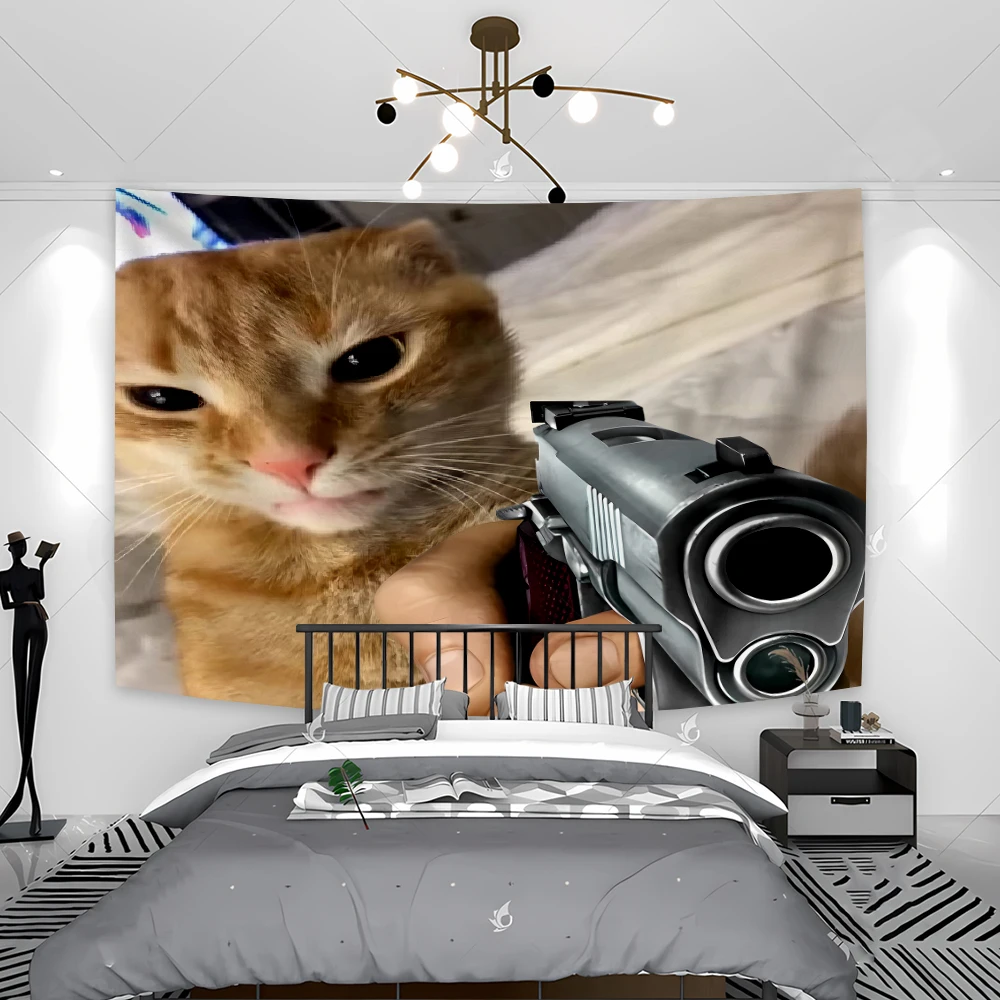 

Гобелен 90x150 см с изображением кота