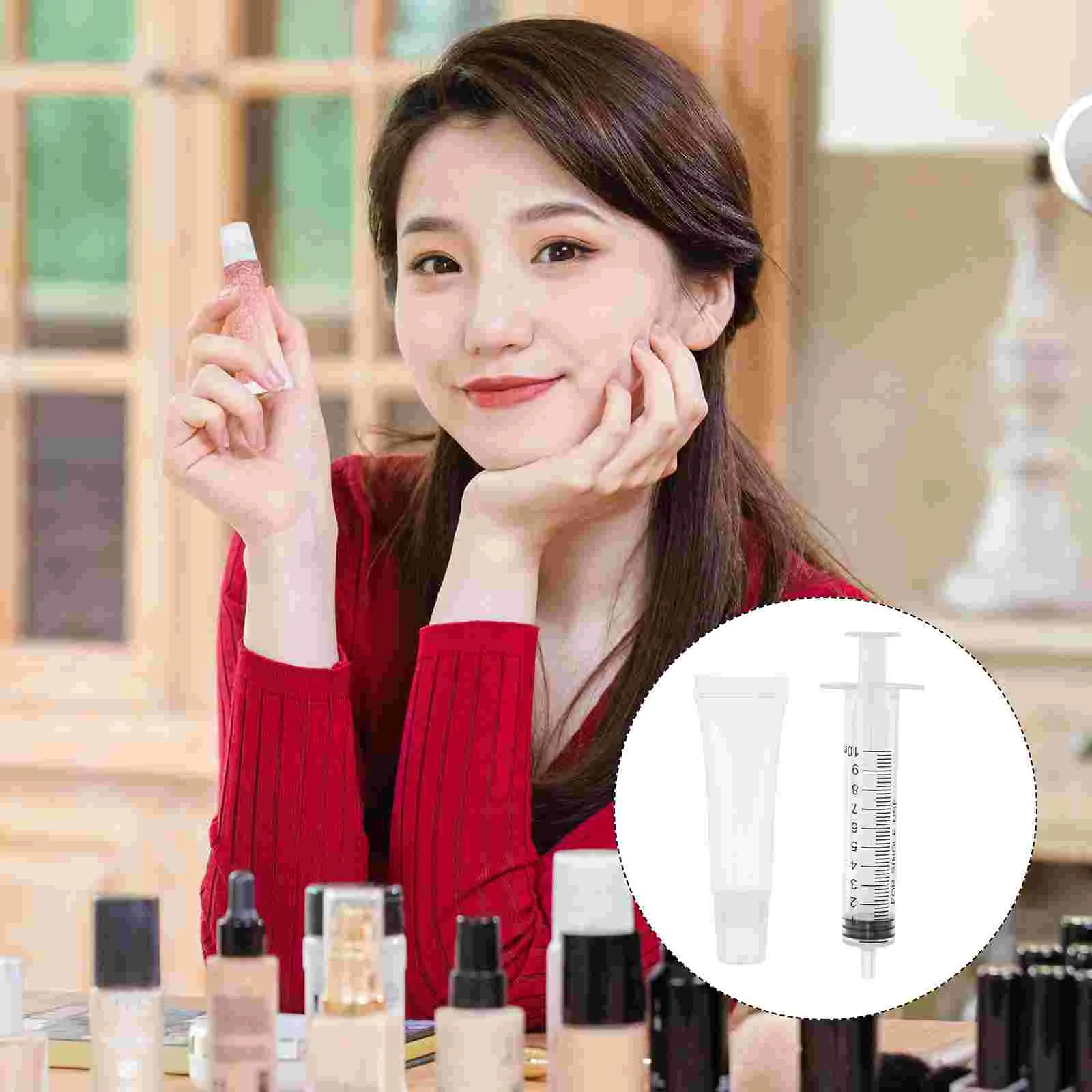 

Lip Gloss Lipstick Tube Empty Balm Squeeze Tubes Bottle Container Containers Clear Sample Refillable Bulk Customvials Diy Holder