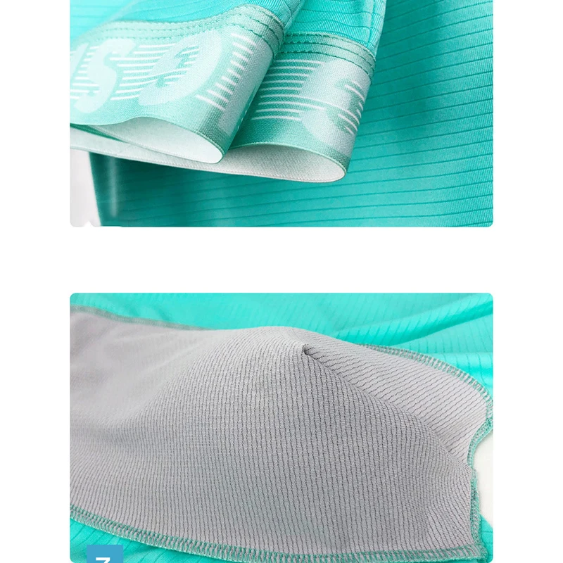 3 Pcs/Lot New Men's High Quality Long Panties Shorts Ice Silk Underwear Breathable Sports Shorts Fitness Boxers