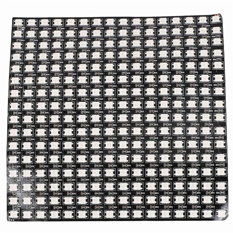 Фото 【РЕКОМЕНДУЕМ】3X WS2812 RGB LED-матричная панель с индивидуальной адресацией, гибкая, для видеоэкранов, DC5V (16X16) №3