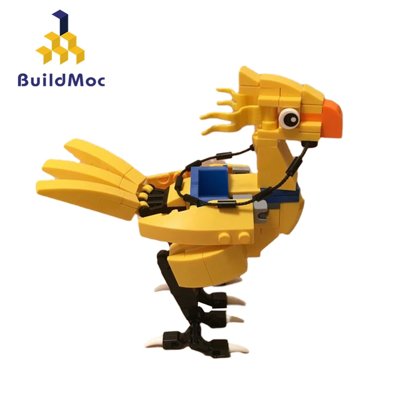 

Buildmoc Final Fantasy Chocobo Bird Animals 110PCS Bricks MOC Model Building Blocks Toys for Children DIY Animal Toy Kids Gifts