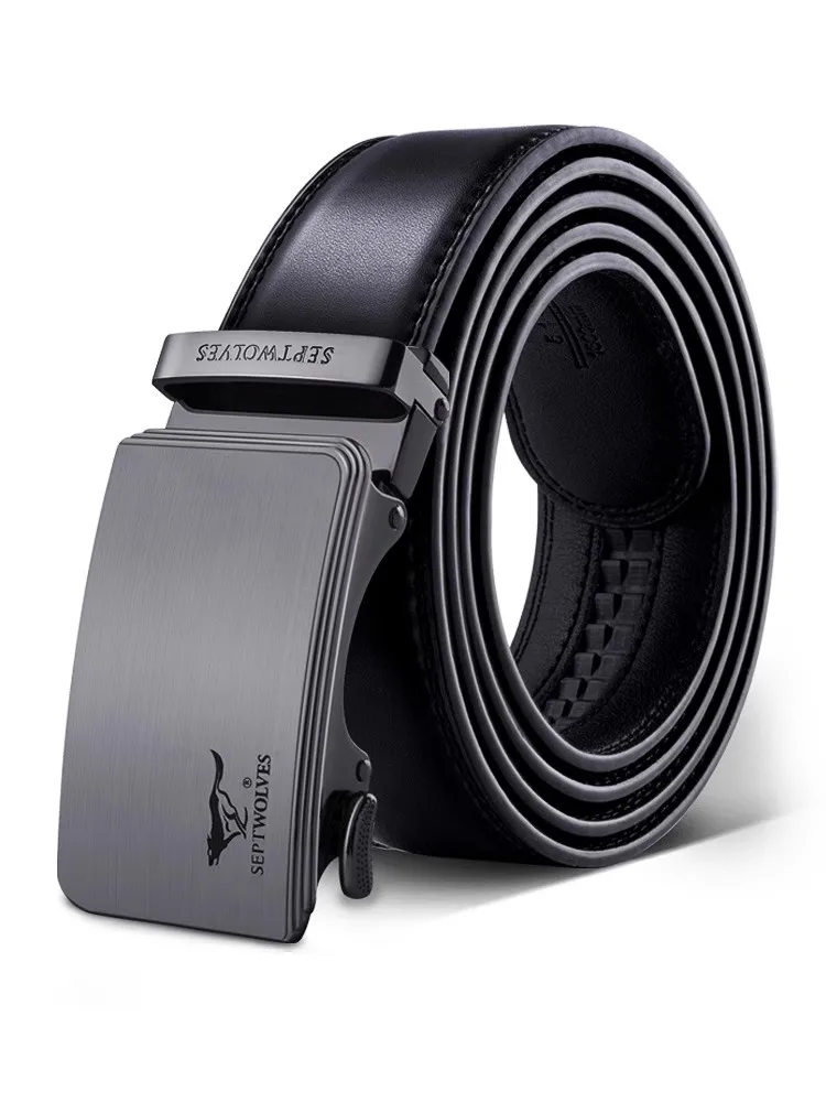 Ремень Septwolves мужской с автоматической пряжкой Модный Повседневный Пояс для