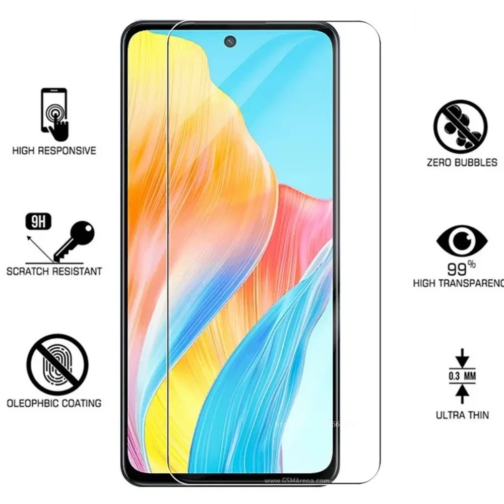 Закаленное стекло 4 в 1 для Oppo A18 A38 A58 A78 4G A98 полная защита экрана A 38 18 78 58 98 пленка
