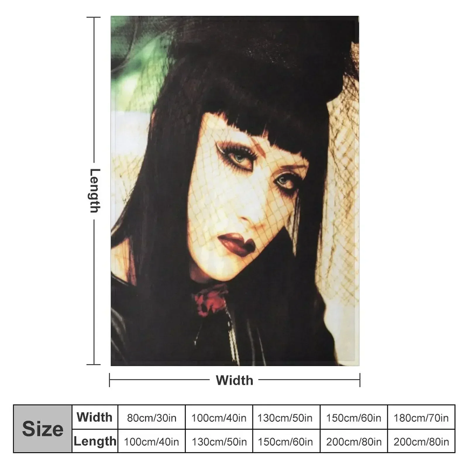 MALICE MIZER - Мана (Mana-Sama) японское одеяло с полосой Visual Kei теплое зимнее для сна