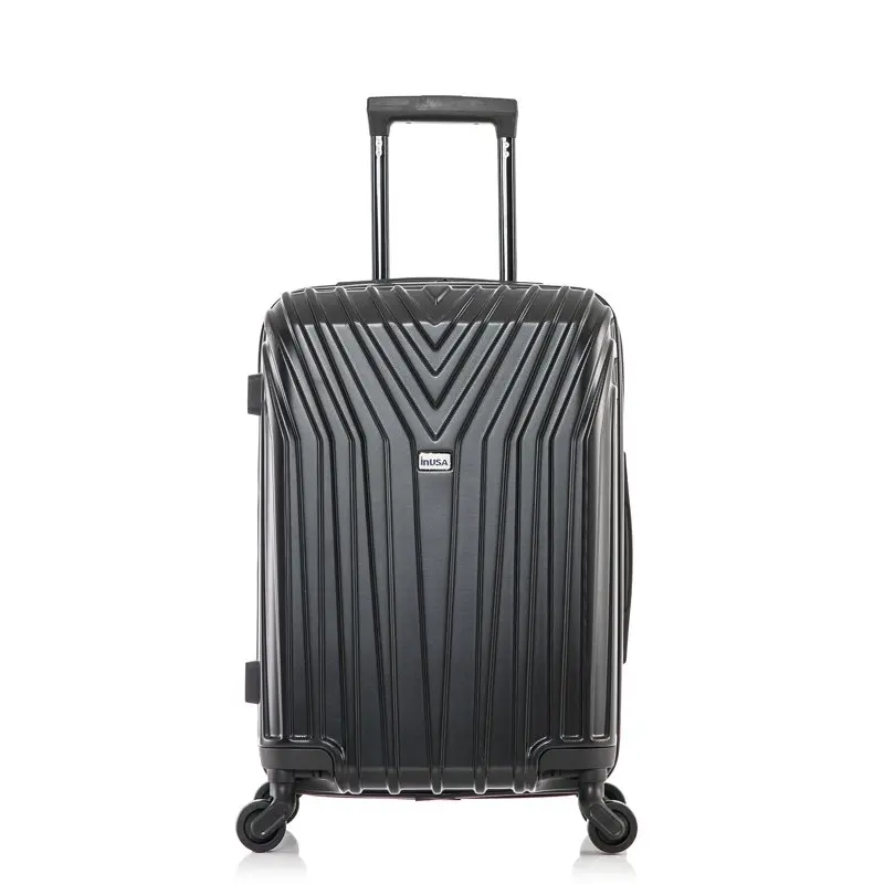 

Luggage Lightweight Black 20 inch Hardside Spinner Luggage - Carry-On for Easy Travel and Smooth Maneuvers.