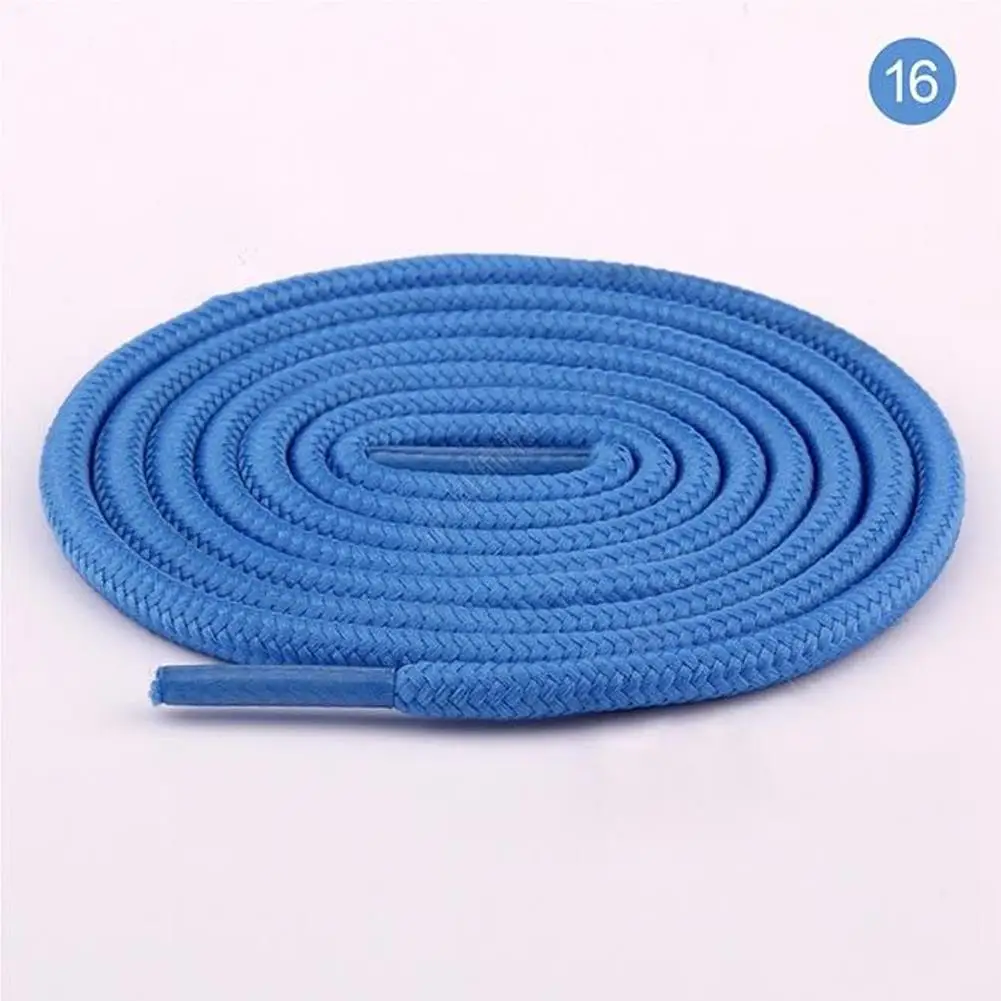 1 Pair Unisex Rope Multi Color Classic Round Shoelaces Durable Polyester Sneakers Shoe Laces Solid Boots Laces For Shoes