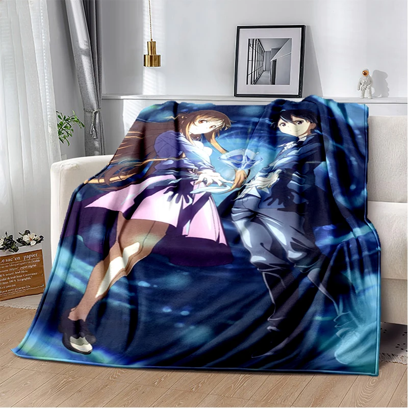 

Sword realm blanket for Children and adult Sofa blanket for beds Anime home blanket gift Anime blanket custom thin blanket